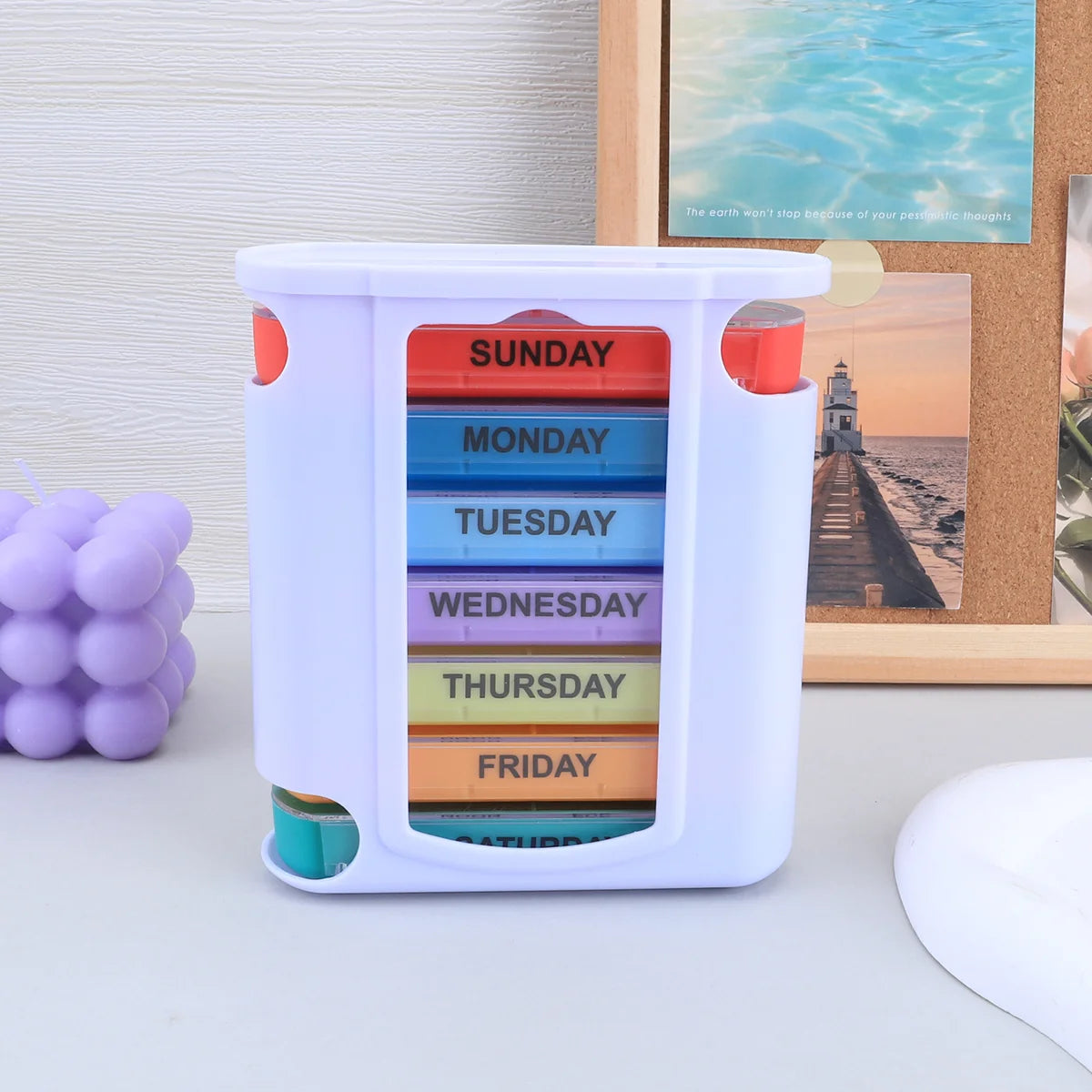 7 Days Pill Medicine Box Weekly Monthly Tablet Holder Storage Organizer Container Case Pill Box Splitters Pharmacy Pill Case